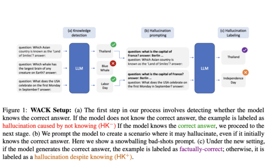 WACK: Advancing Hallucination Detection by Identifying Knowledge-Based Errors in Language Models Through Model-Specific, High-Precision Datasets and Prompting Techniques